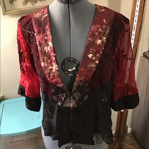 Fancy Red Bolero Jacket
